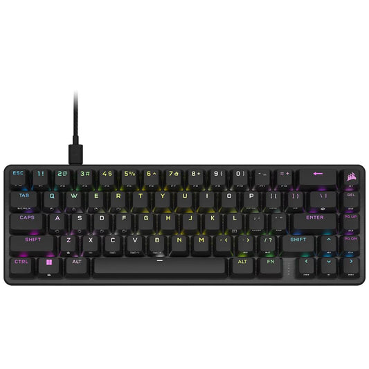 CORSAIR K65 PRO MINI RGB 65% Optical-Mechanical Gaming Keyboard | CORSAIR OPX Switches | 8000Hz Report Rate | 67 Keys | NKRO | 8MB Memory