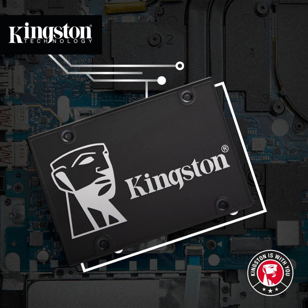 Kingston KC600 | 2.5" SATA III SSD, 550MB/s Read, 520MB/s Write, AES 256-bit Encryption | 256GB