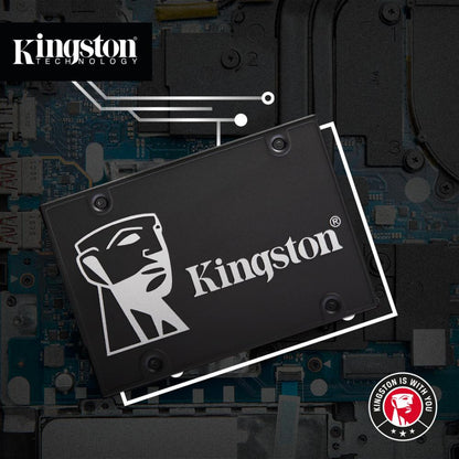 Kingston KC600 | 2.5" SATA III SSD, 550MB/s Read, 520MB/s Write, AES 256-bit Encryption | 256GB