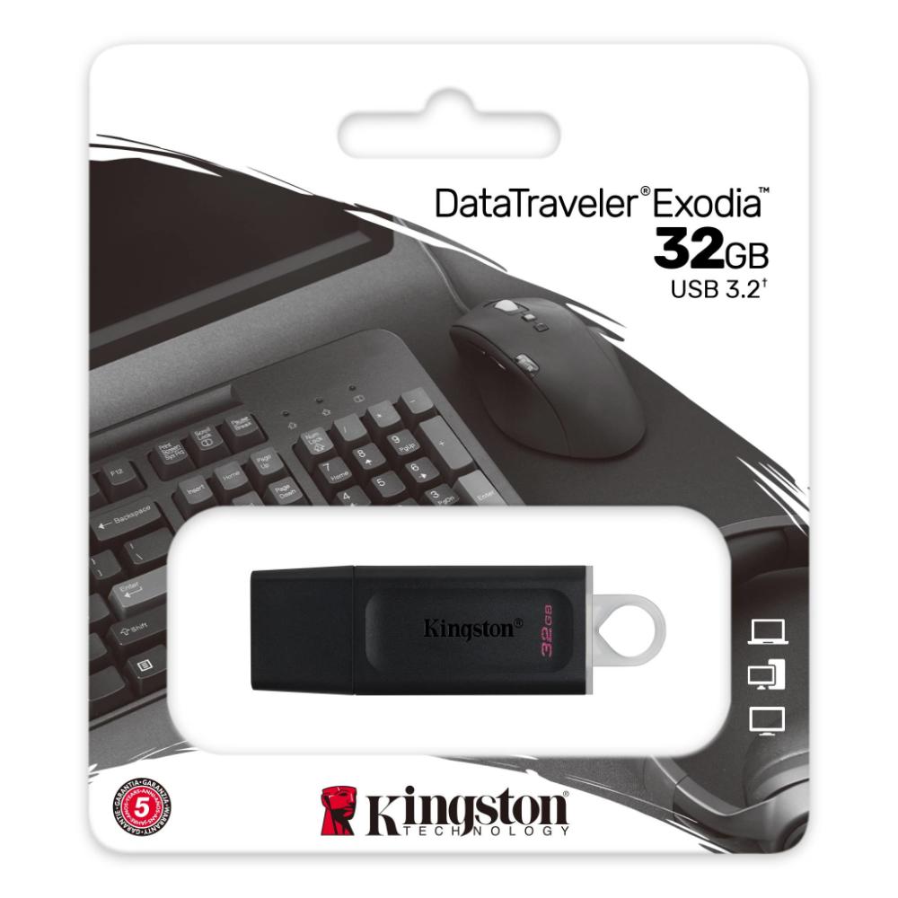 Kingston DataTraveler Exodia | USB 3.2 Gen 1 Flash Drive | High-Speed Portable Storage | 64GB - 256GB