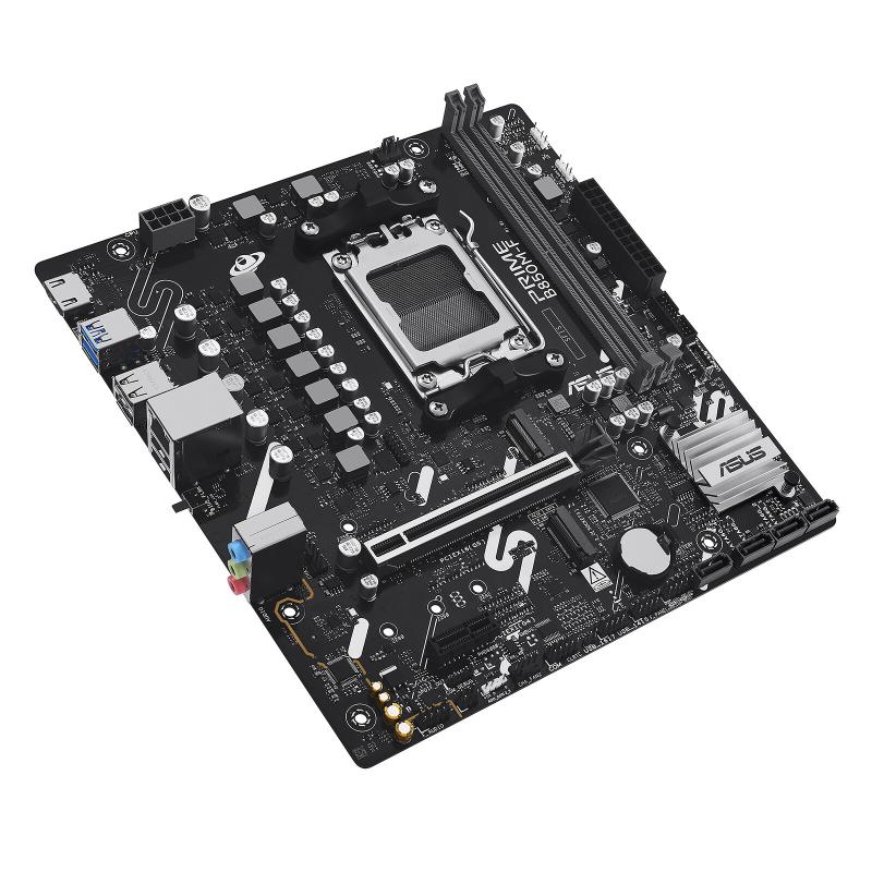 ASUS PRIME B850M-F-CSM AMD AM5 mATX Motherboard | Ryzen 9000/8000/7000 | 128GB DDR5 | 8400+MHz (OC) | 1Gb LAN | HDMI