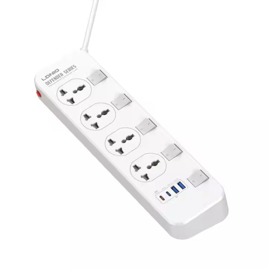 LDNIO SC4408C 4‑Port Extension Lead | Premium Multi‑Device Power Solution