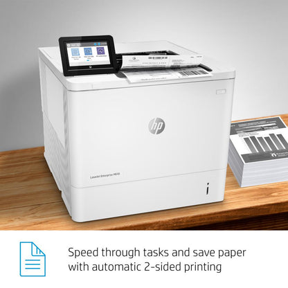 HP LaserJet Enterprise M610dn | High-Speed Enterprise Monochrome Laser Printer | 55 PPM | Duplex | Gigabit Ethernet