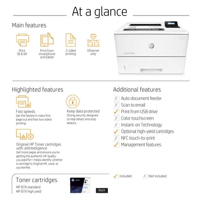 HP LaserJet Pro M501dn Printer | High-Speed, Energy-Efficient Printing for Your Office