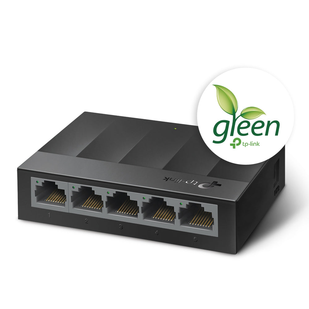 TP-Link LS1005G 5-Port Gigabit Desktop Switch | Compact, Energy-Efficient, and High-Speed Network Expansion