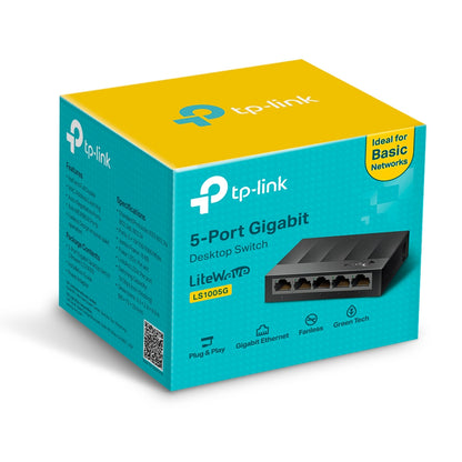 TP-Link LS1005G 5-Port Gigabit Desktop Switch | Compact, Energy-Efficient, and High-Speed Network Expansion