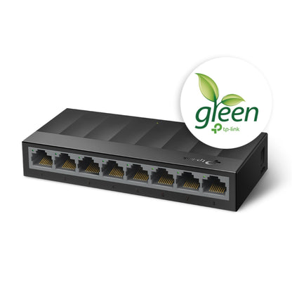 TP-Link LS1008G 8-Port Gigabit Desktop Switch | High-Speed, Eco-Friendly, and Silent Network Expansion