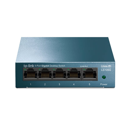 TP-Link LS105G 5-Port Gigabit Desktop Switch | Durable, Energy-Efficient, and High-Speed Network Expansion