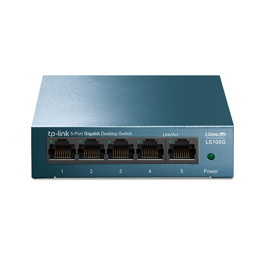 TP-Link LS105G 5-Port Gigabit Desktop Switch | Durable, Energy-Efficient, and High-Speed Network Expansion