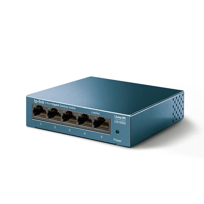 TP-Link LS105G 5-Port Gigabit Desktop Switch | Durable, Energy-Efficient, and High-Speed Network Expansion