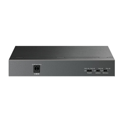 TP-Link LS109P 9-Port 10/100Mbps Desktop Switch with 8-Port PoE+ | Long-Range Power, Secure Traffic Isolation, and Silent Operation