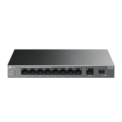 TP-Link LS1210GP 10-Port Gigabit Desktop Switch with 8-Port PoE+ | Full Gigabit Performance, Long-Range PoE, and Secure Traffic Isolation