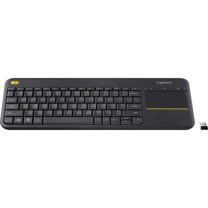 Logitech K400 Plus Wireless Touch Keyboard | Built-In Touchpad | 10m Wireless Range | Plug-and-Play USB Receiver | Media-Friendly Layout | 18-Month Battery Life