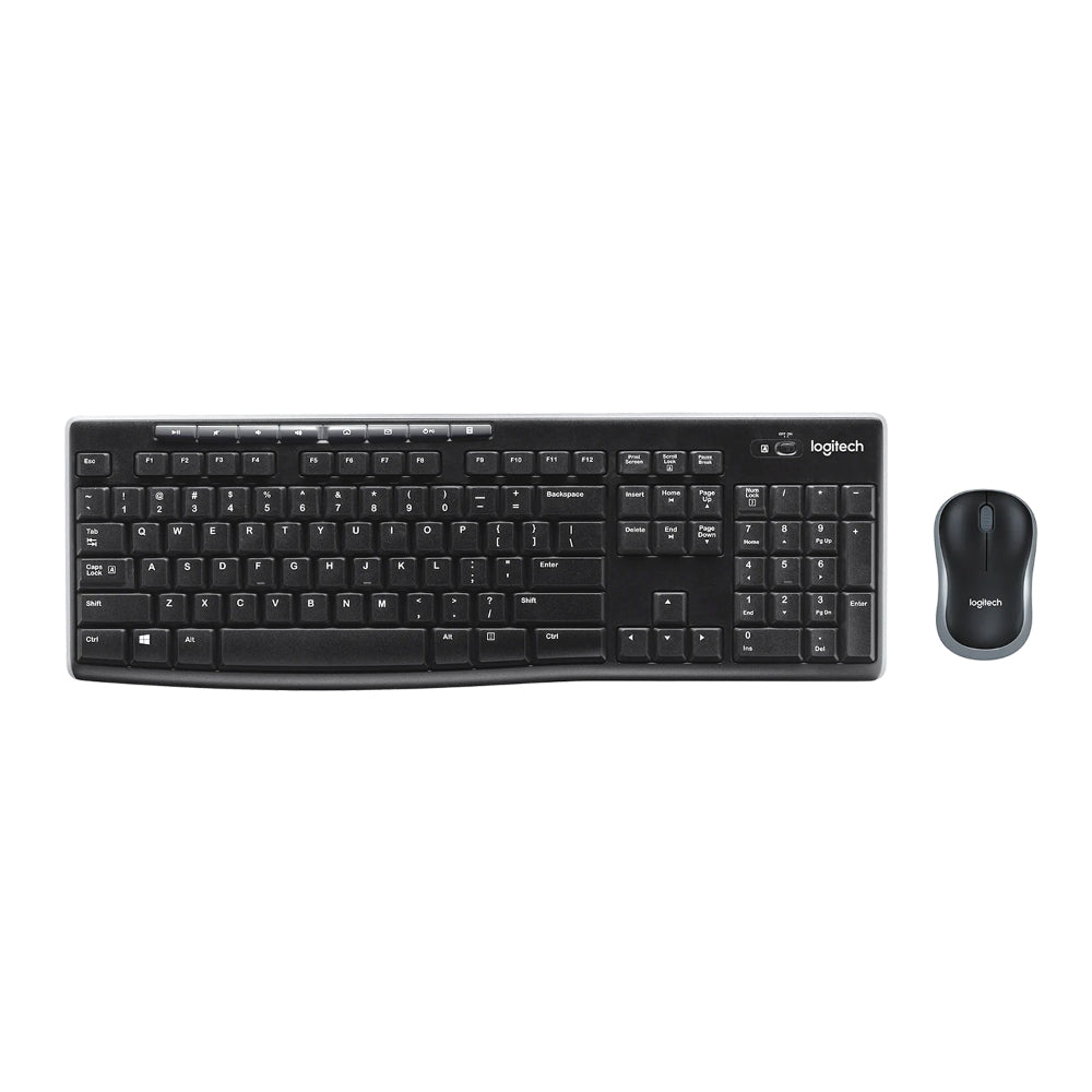 Logitech MK270 Wireless Combo | Full-Size Keyboard + Compact Mouse | 2.4GHz Wireless | Plug-and-Play Nano Receiver | 36-Month Battery | Reliable Everyday Performance