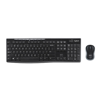 Logitech MK270 Wireless Combo | Full-Size Keyboard + Compact Mouse | 2.4GHz Wireless | Plug-and-Play Nano Receiver | 36-Month Battery | Reliable Everyday Performance
