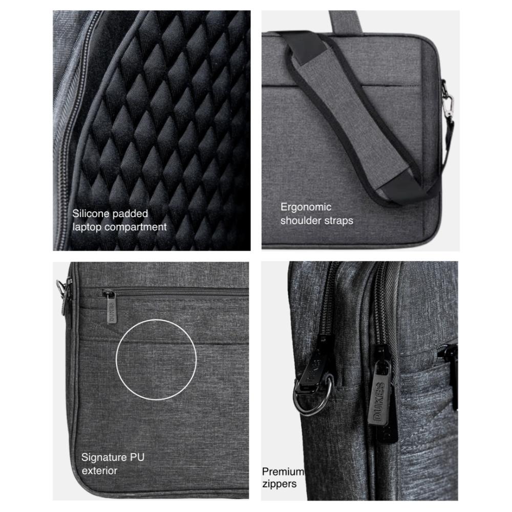 DUKES MODCASE 29L Laptop Bag | Tech-Chic Design | Dedicated Computer Compartment | Dual-Zip Main Compartment | Trolley Sleeve