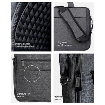 DUKES MODCASE 29L Laptop Bag | Tech-Chic Design | Dedicated Computer Compartment | Dual-Zip Main Compartment | Trolley Sleeve