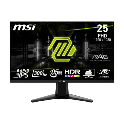 MSI MAG 255PXF | 24.5" FHD 300Hz Rapid IPS Gaming Monitor