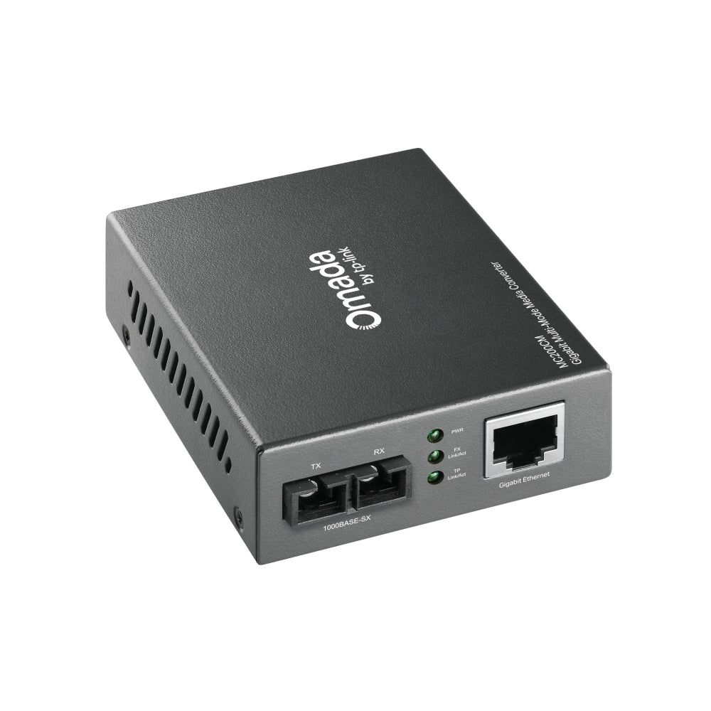TP-Link MC200CM Omada Gigabit Multi-Mode Media Converter | Short-Range Fiber Extension with Gigabit Speed and Hot-Swap Flexibility