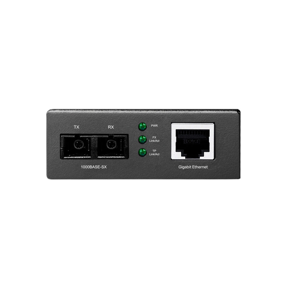 TP-Link MC200CM Omada Gigabit Multi-Mode Media Converter | Short-Range Fiber Extension with Gigabit Speed and Hot-Swap Flexibility