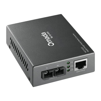 TP-Link MC210CS Omada Gigabit Single-Mode Media Converter | Long-Distance Fiber Extension with Gigabit Speed and Auto-Negotiation