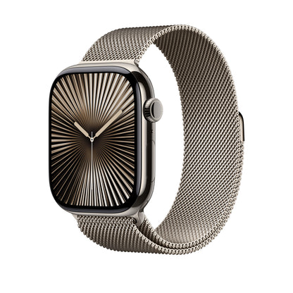 Apple Watch Series 10 | 46mm Natural Titanium Case with Milanese Loop