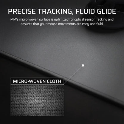 CORSAIR MM Anti-fray Cloth Gaming Mouse Pad – 3XL | Micro-Woven Surface | Anti-Fray Stitched Edges | Natural Rubber Base | Gray