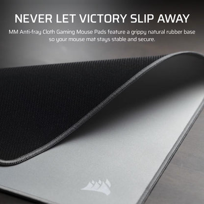 CORSAIR MM Anti-fray Cloth Gaming Mouse Pad – 3XL | Micro-Woven Surface | Anti-Fray Stitched Edges | Natural Rubber Base | Gray