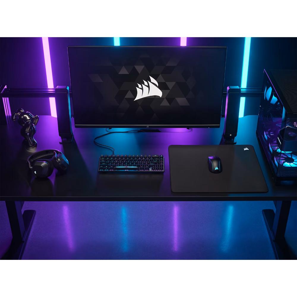 CORSAIR MM500 v2 Hybrid Cloth Gaming Mouse Pad – Large | High-Density Hybrid Cloth Surface | Spill-Proof Coating | Anti-Fray Edges | 450 × 400mm