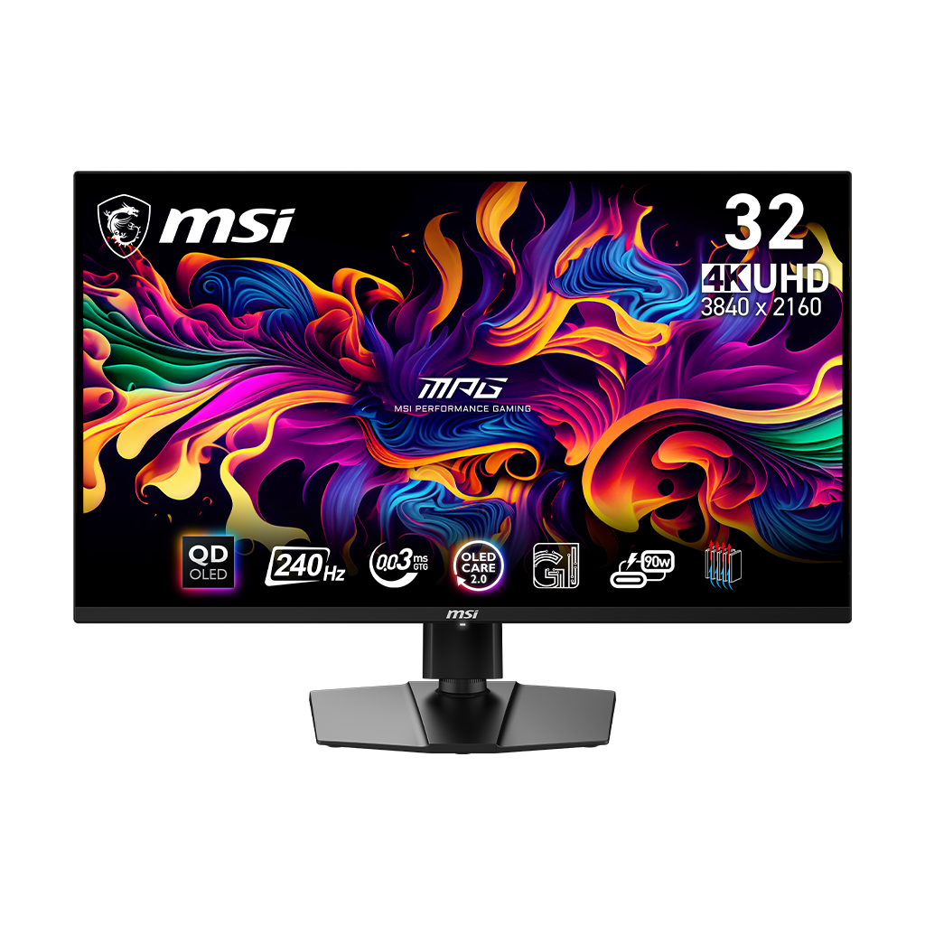 MSI MPG 321URX QD-OLED | 32" 4K UHD 240Hz Flat Gaming Monitor