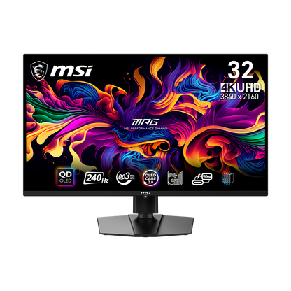 MSI MPG 321URX QD-OLED | 32" 4K UHD 240Hz Flat Gaming Monitor