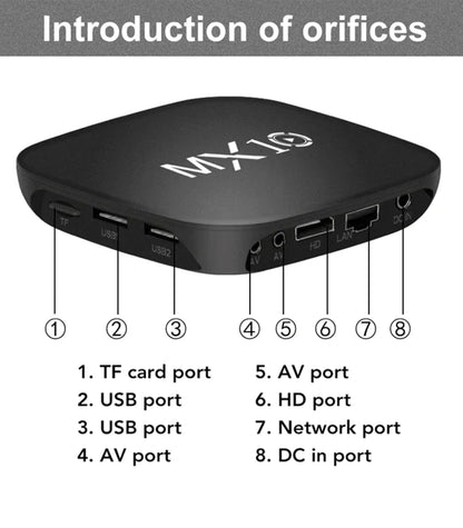 MX10 Box S Android TV 11.0 Version 1+8GB