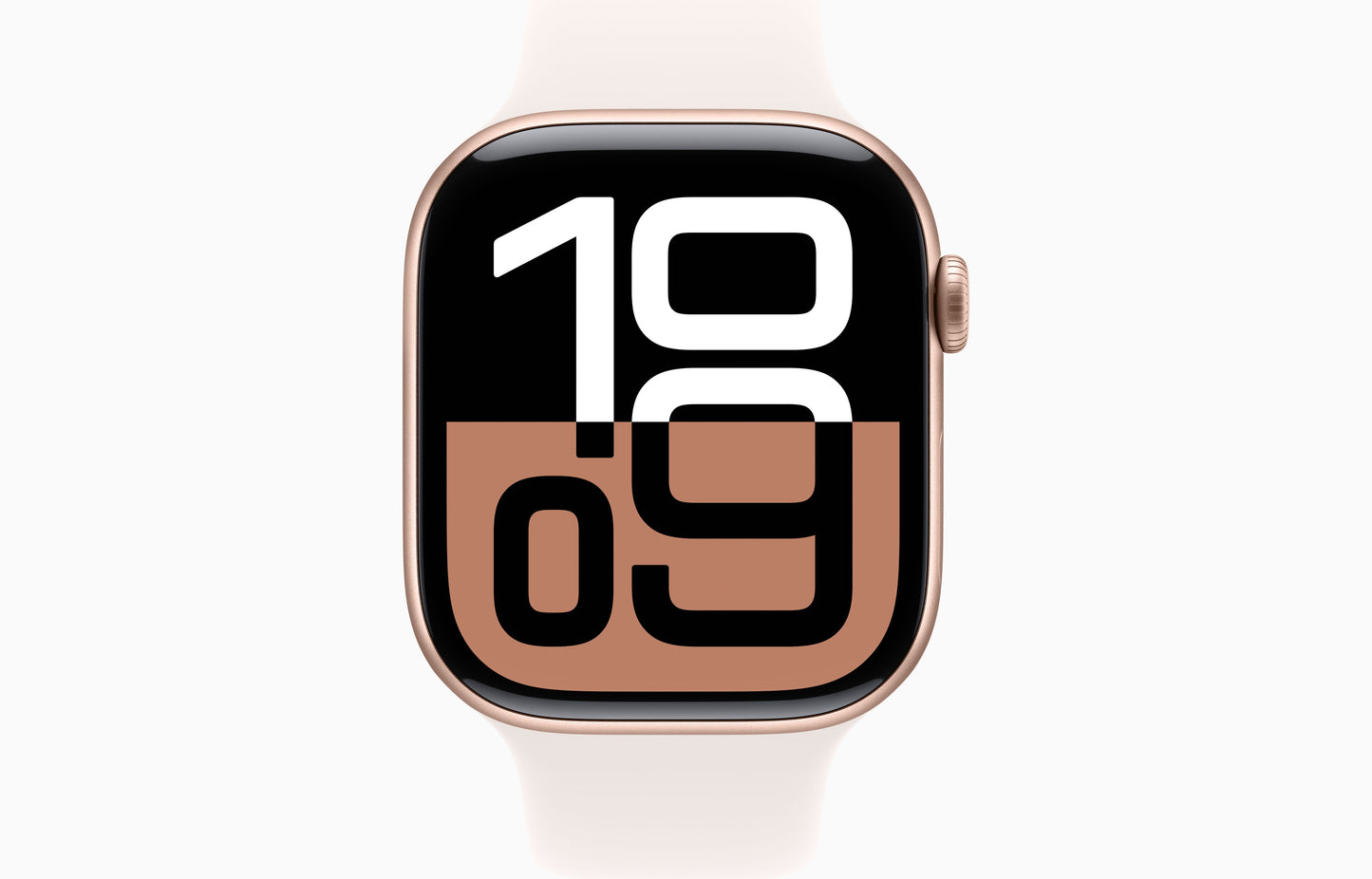Apple Watch Series 10 | GPS | 46mm Rose Gold Aluminum Case with Light Blush Sport Band