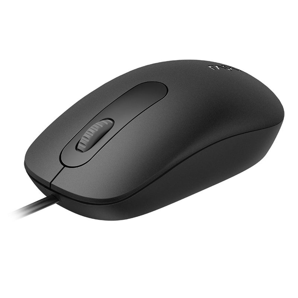 Rapoo N200 Optical Wired Mouse – Black | 1000 DPI | Ambidextrous Design | USB