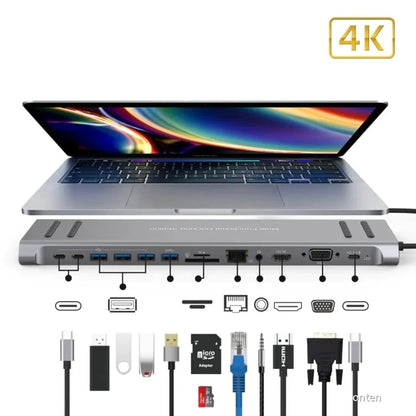 Onten 9199A | 14-in-1 USB-C Multifunction Docking Station