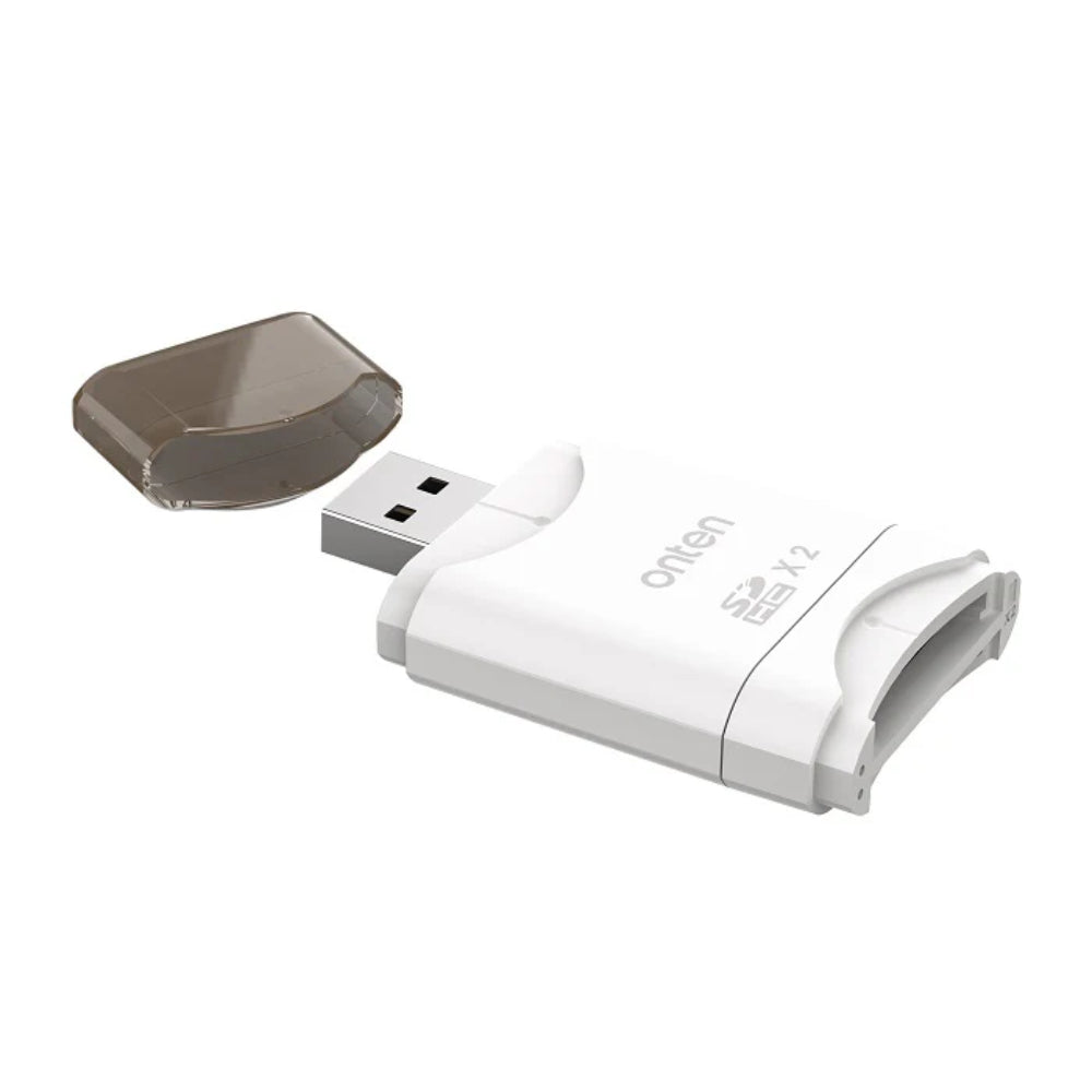 Onten OTN-KSS-C3 | Dual SD Card Reader | USB-C + USB-A | USB 3.2 Gen 1 | SD + microSD | 5Gbps Transfer | Plug & Play | For MacBook, Surface, Dell XPS, HP Spectre, PCs, Android Phones