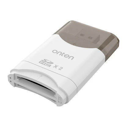 Onten OTN-KSS-C1 | Dual SD Card Reader | USB-C + USB-A | USB 3.2 Gen 1 | SD + microSD | 5Gbps Transfer | Plug & Play | For MacBook, Surface, Dell XPS, HP Spectre, PCs, Android Phones