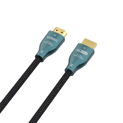 Onten OTN-HD181 | HDMI 2.1 Male to Male Cable | 8K@60Hz / 4K@120Hz | Ultra HD | 48Gbps Bandwidth | Dynamic HDR | eARC | 3m / 5m | Black | For TVs, Monitors, Consoles, Laptops