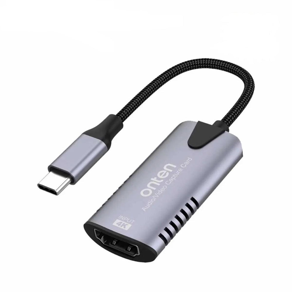 Onten UC323 | USB-C HDMI Capture Card | HDMI Input 4K@60Hz | Output 1080p@60Hz | Plug & Play | For DSLR, PS5, Xbox, Nintendo Switch, Set-Top Boxes, Laptops, Tablets