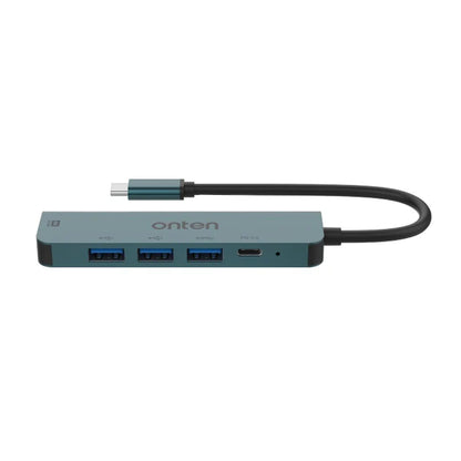 Onten UC907 | 5-in-1 USB-C Docking Station | HDMI 4K@30Hz + USB 3.0 + SD/TF + 100W PD Charging | Plug & Play | For MacBook, Surface, Dell XPS, HP Spectre, USB-C Laptops/Tablets