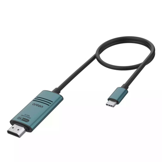 Onten UC982 | USB-C to HDMI 2.1 Cable | 8K@60Hz / 4K@120Hz | 48Gbps Bandwidth | Dynamic HDR | ARC | Plug & Play | Black | For Laptops, Tablets, Smartphones, Monitors, Projectors