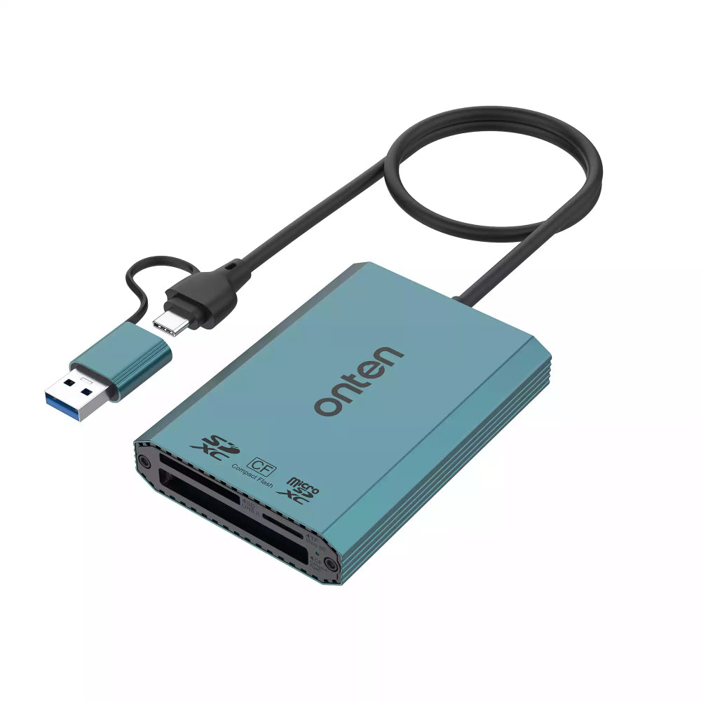 Mustafa Reader Onten P3+ | CF, SDXC & Micro SDXC Card Reader – MUSTAFA COMPUTERS