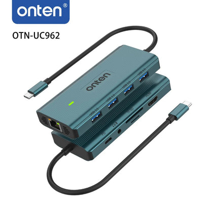 Onten UC962 | 10-in-1 USB-C Multi-Function Docking Station