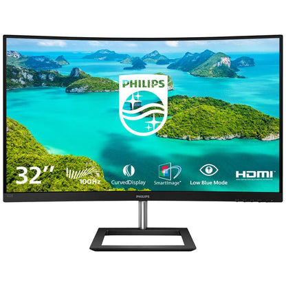 Philips E-Line 322E1CB | 31.5" Curved FHD Monitor | 100Hz | 1ms MPRT | VA Panel | Adaptive Sync | HDMI + DP + VGA