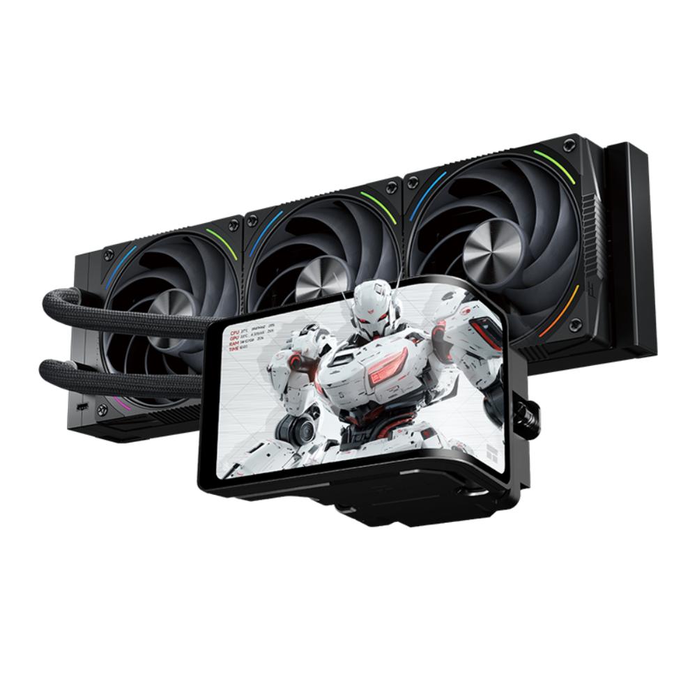 Thermalright Wonder Vision 360 Turbo ARGB Black & White 360mm AIO Liquid CPU Cooler | 6.67" Display | 2400×1080 Resolution | 6400RPM Pump