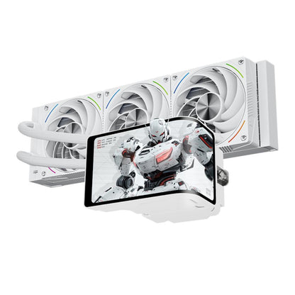 Thermalright Wonder Vision 360 Turbo ARGB Black & White 360mm AIO Liquid CPU Cooler | 6.67" Display | 2400×1080 Resolution | 6400RPM Pump