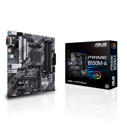 ASUS PRIME B550M-A D4 Micro-ATX Motherboard | Stable Power Meets AMD Ryzen Performance
