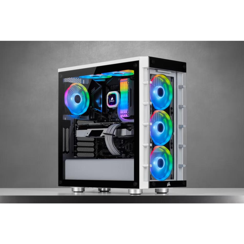 Corsair iCUE QL120 RGB | 120mm PWM Triple Fan Kit (Lighting Node CORE, 102 RGB LEDs)