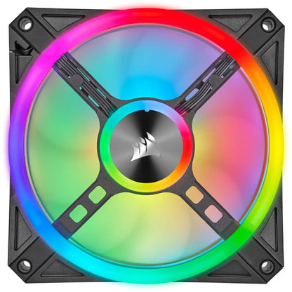 Corsair iCUE QL120 RGB | 120mm PWM Triple Fan Kit (Lighting Node CORE, 102 RGB LEDs)