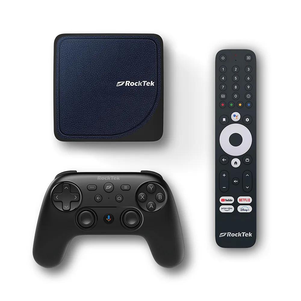 RockTek RTX5000 G2 Max | 4K GameStream Pro AndroidTV 12, Netflix Google Certified, Amlogic S905X4, 4GB RAM 64GB Storage, WiFi 6, Dolby Vision & Atmos
